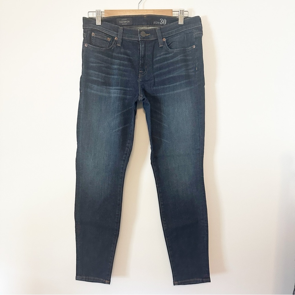 J. Crew Super Skinny Toothpick Dark Ankle Jeans 30 NWT